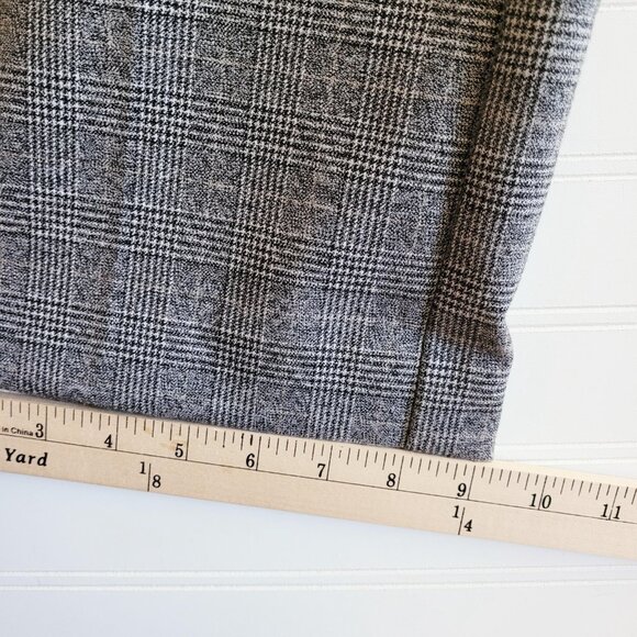 Loft Womens Pants Size 4 Marisa Trousers Black and Cream Glen Check Classic - Picture 7 of 11